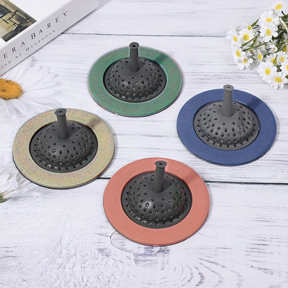 4pack Kitchen Silicone Sink Strainer Garbage Disposal Strainer Sink Drain Catcher Plug Drain Cover Kitchen Sink Basket for Kitchen Sinks Silicone Beige Pink Blue Green
