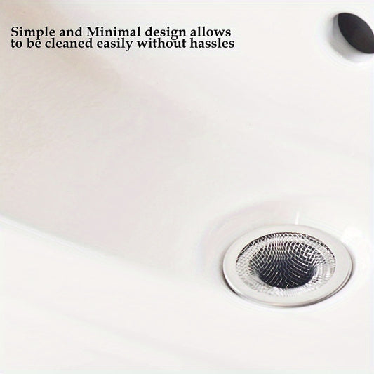 Pack of 6 - 2.125 Inch Top\u002F1 Inch Basket - Mesh Sink Drain Strainer Hair Catcher for Bathroom Sink, Utility, Slop, Laundry